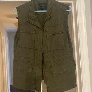 Sanctuary army green vest